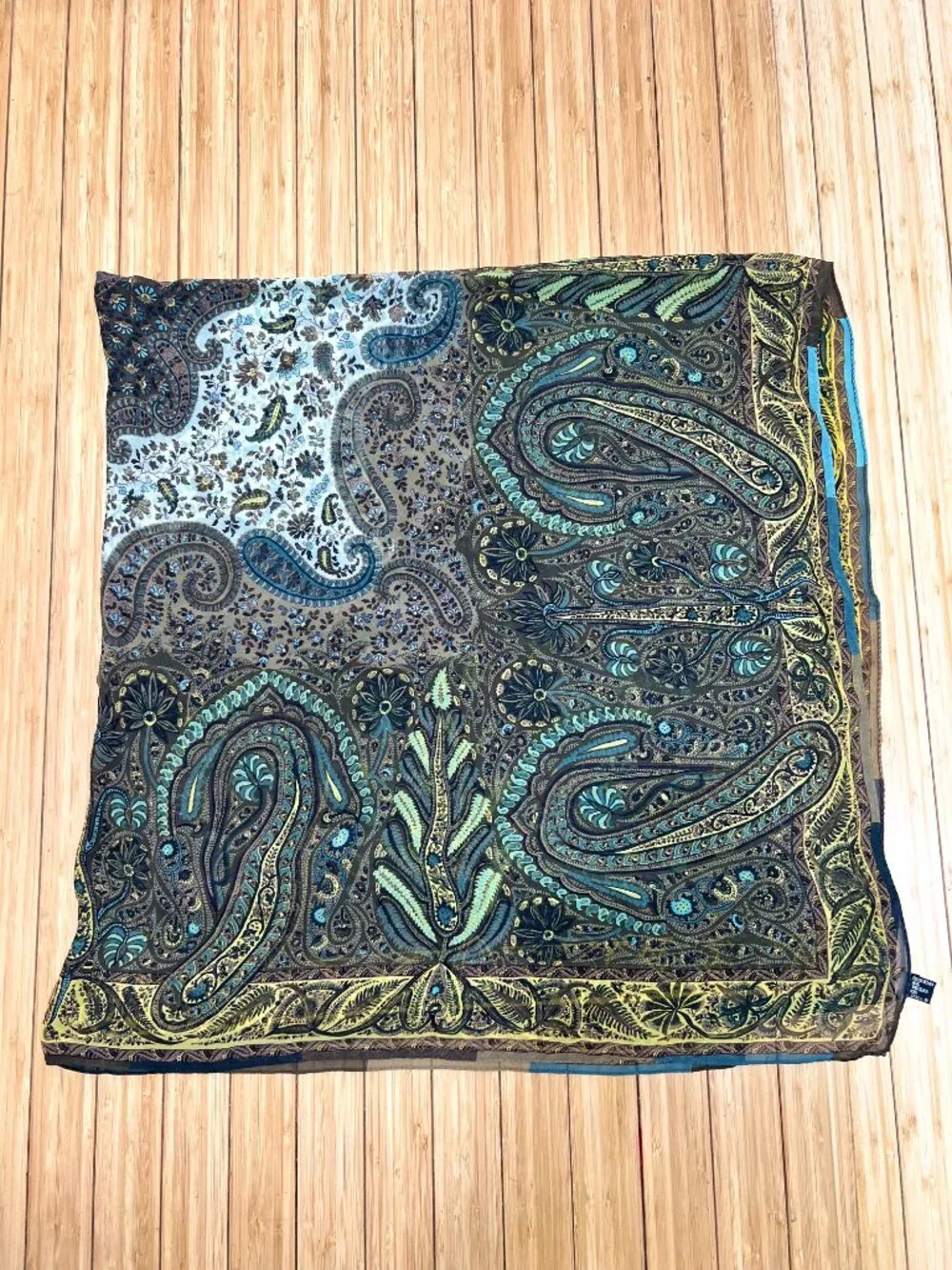 Vintage ETRO 100% Silk Chiffon Lg 44